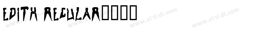 edith regular字体转换